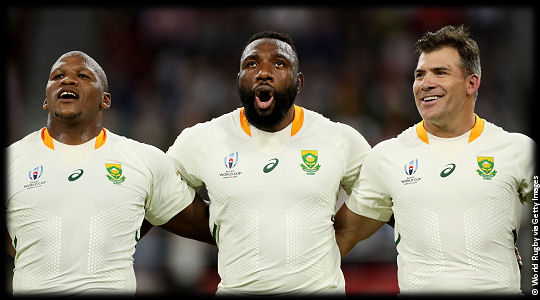 South Africa v Namibia Boks anthem Mbongeni Mbonambi The Beast Schalk Brits RWC2019